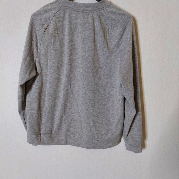 Rae Dunn Be Mine Gray long sleeve  Valentines Sweatshirt pullover - Picture 5 of 10